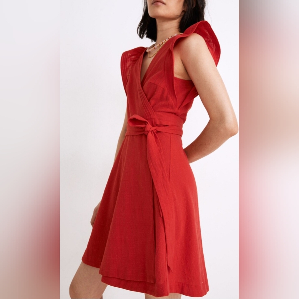 Madewell Scarlet Wrap Mini Dress